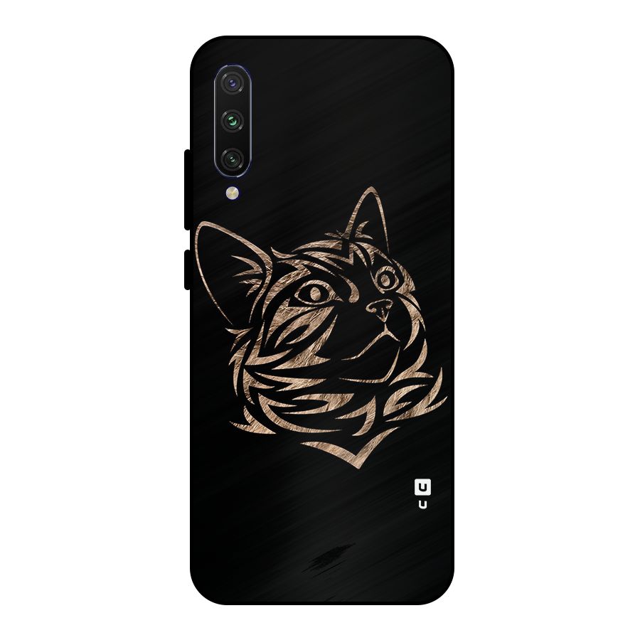 Tribal Cat Metal Back Case for Mi A3