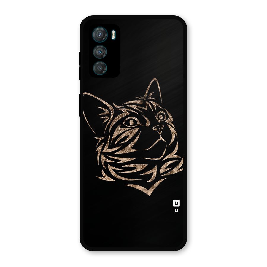 Tribal Cat Metal Back Case for Moto G42