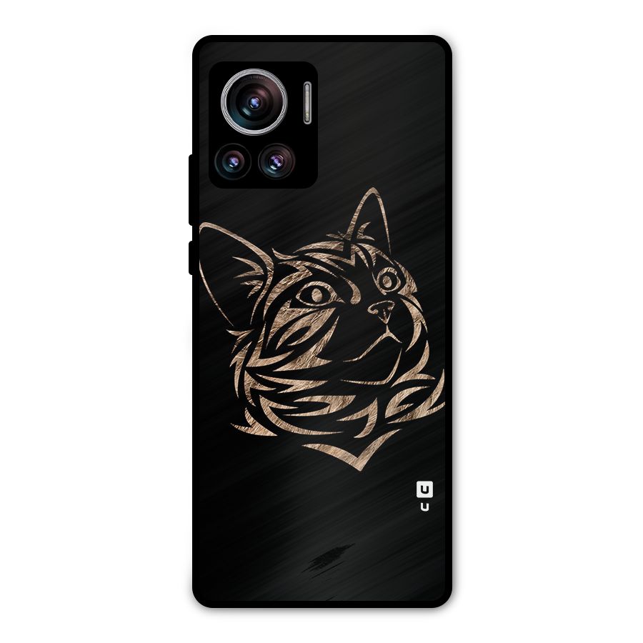 Tribal Cat Metal Back Case for Motorola Edge 30 Ultra