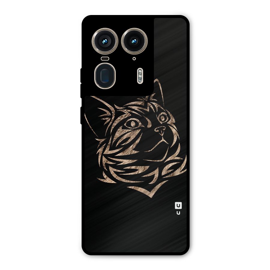 Tribal Cat Metal Back Case for Motorola Edge 50 Ultra