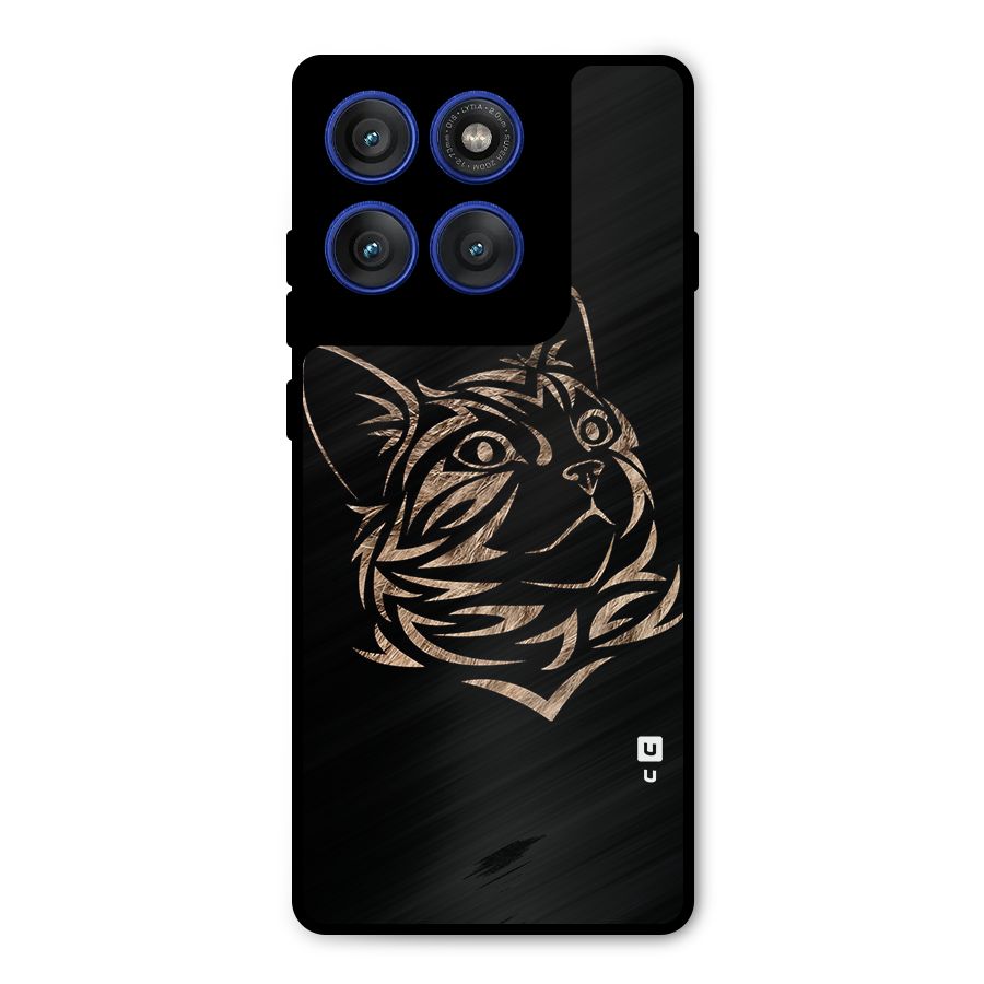 Tribal Cat Metal Back Case for Motorola Edge 60 Pro