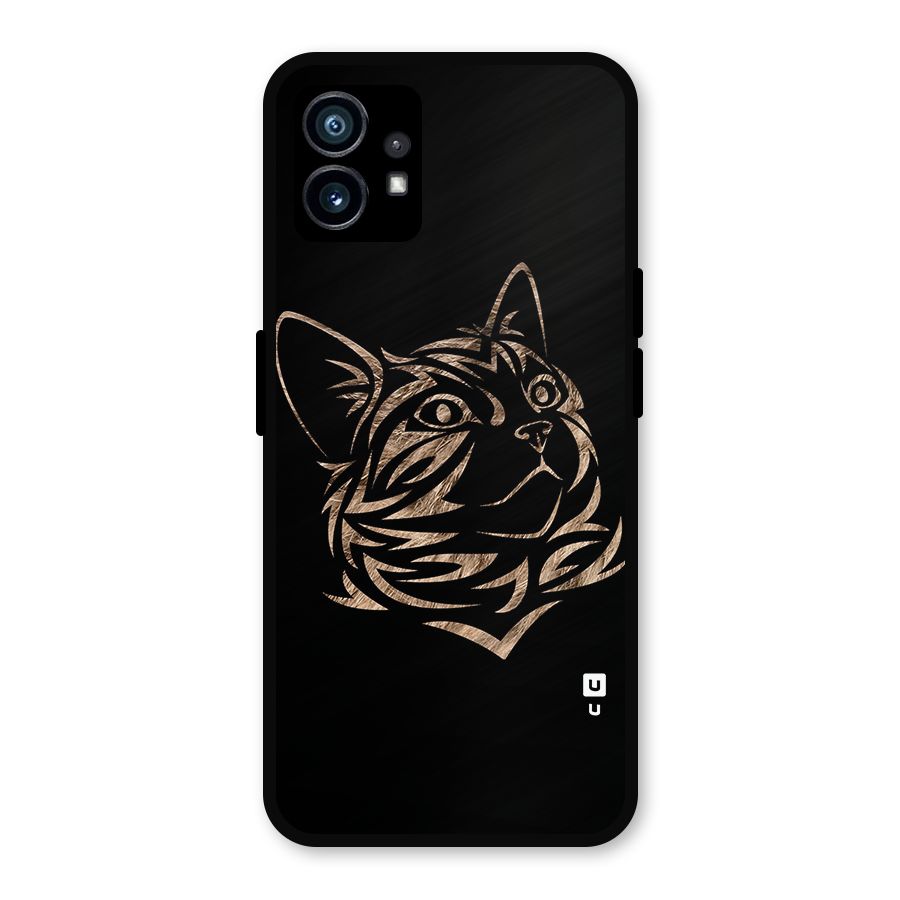 Tribal Cat Metal Back Case for Nothing Phone 1