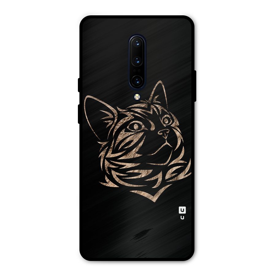 Tribal Cat Metal Back Case for OnePlus 7 Pro