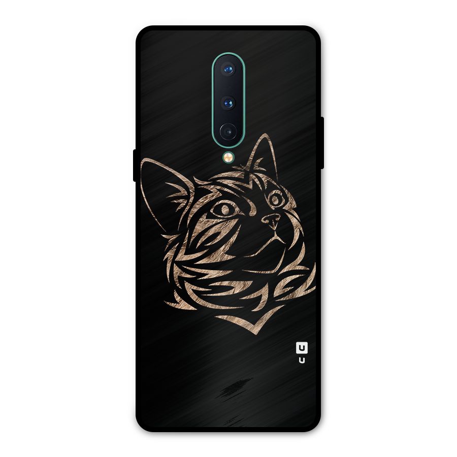 Tribal Cat Metal Back Case for OnePlus 8