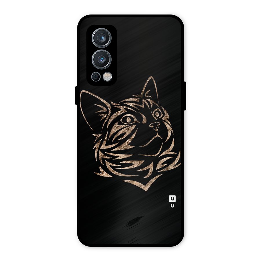 Tribal Cat Metal Back Case for OnePlus Nord 2 5G