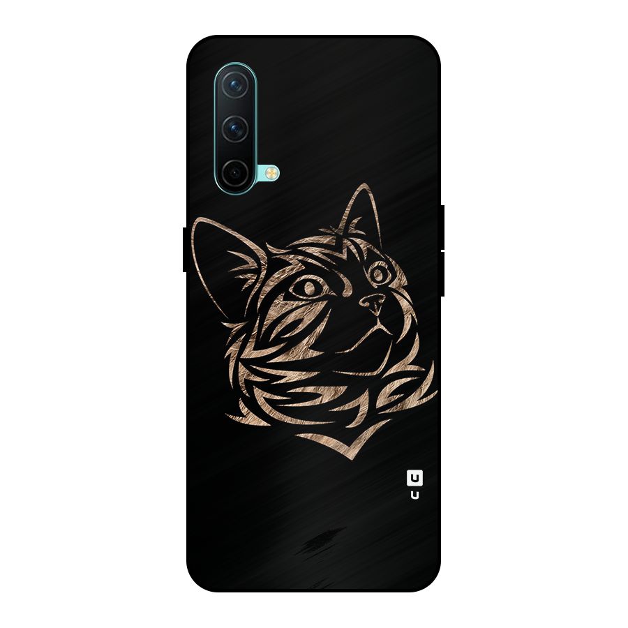 Tribal Cat Metal Back Case for OnePlus Nord CE 5G