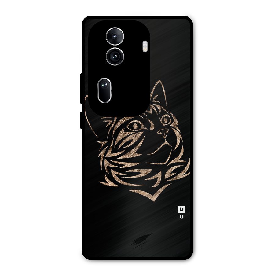 Tribal Cat Metal Back Case for Oppo Reno11 Pro 5G
