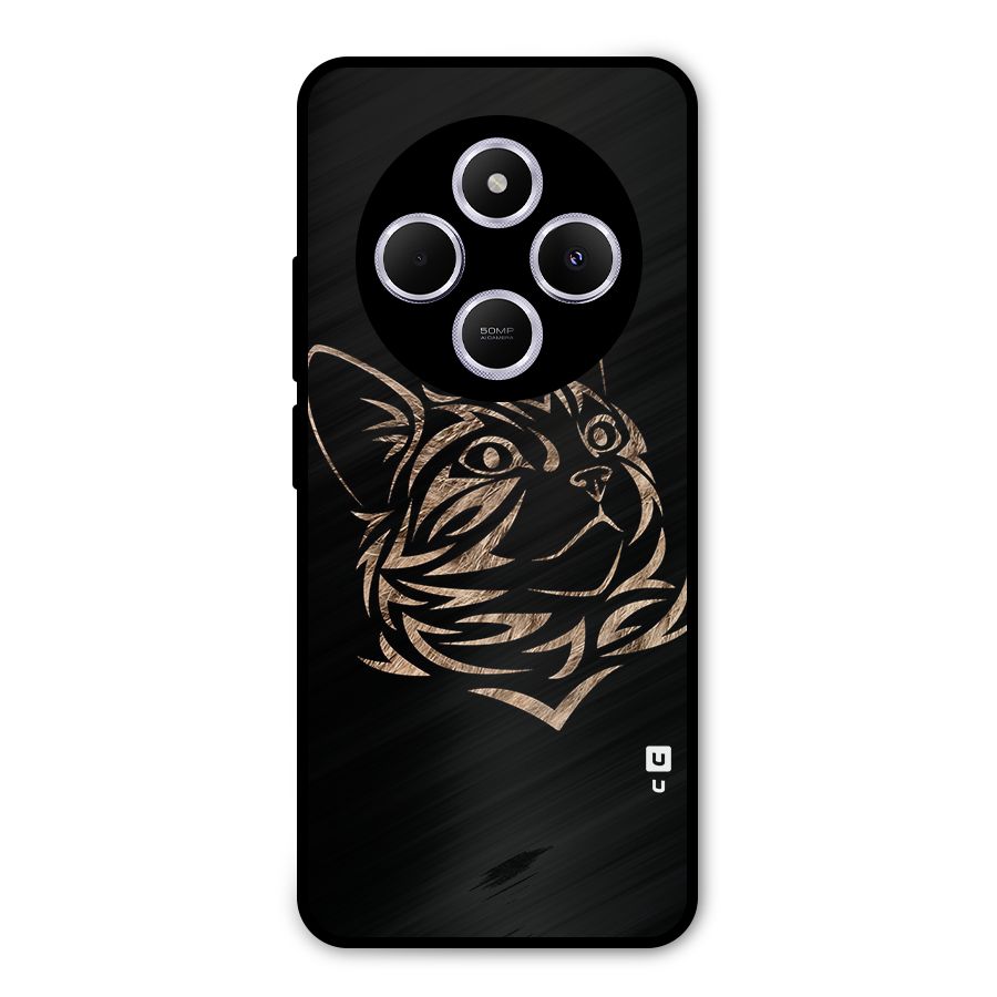 Tribal Cat Metal Back Case for Poco C75 5G