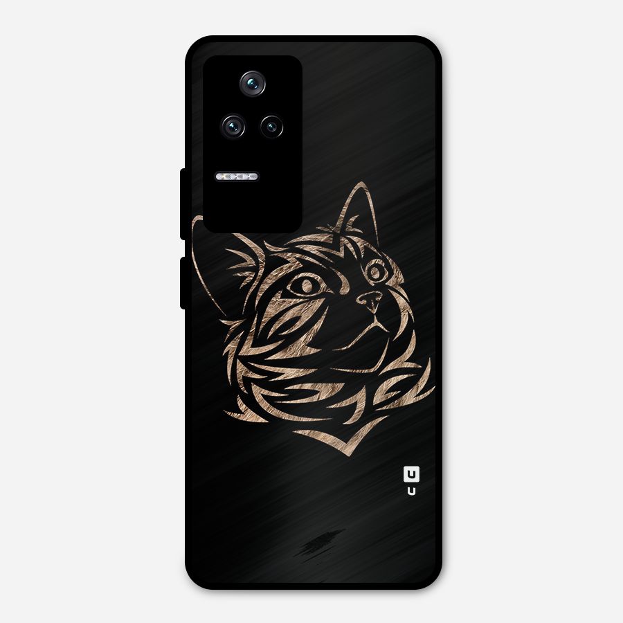 Tribal Cat Metal Back Case for Poco F4 5G