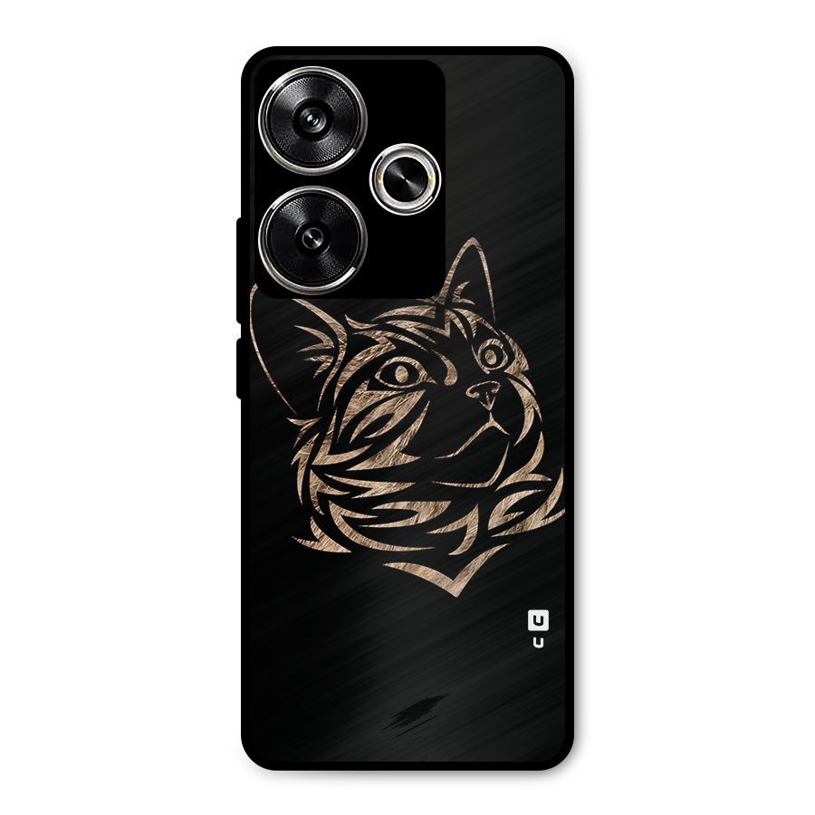 Tribal Cat Metal Back Case for Poco F6