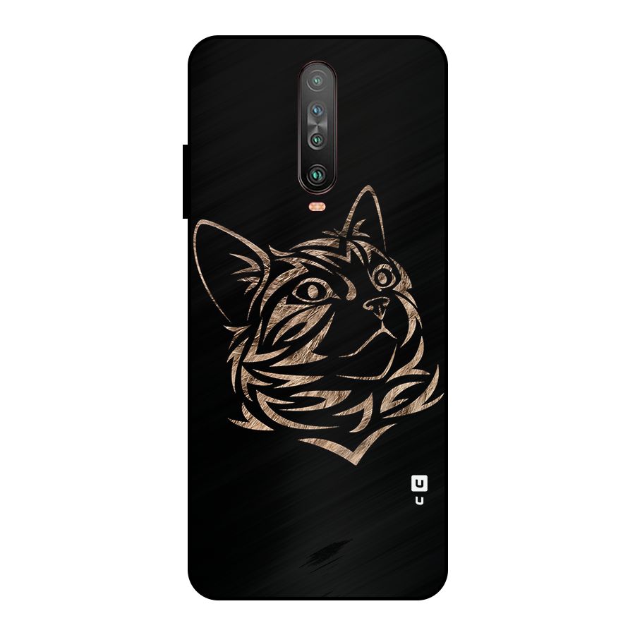 Tribal Cat Metal Back Case for Poco X2