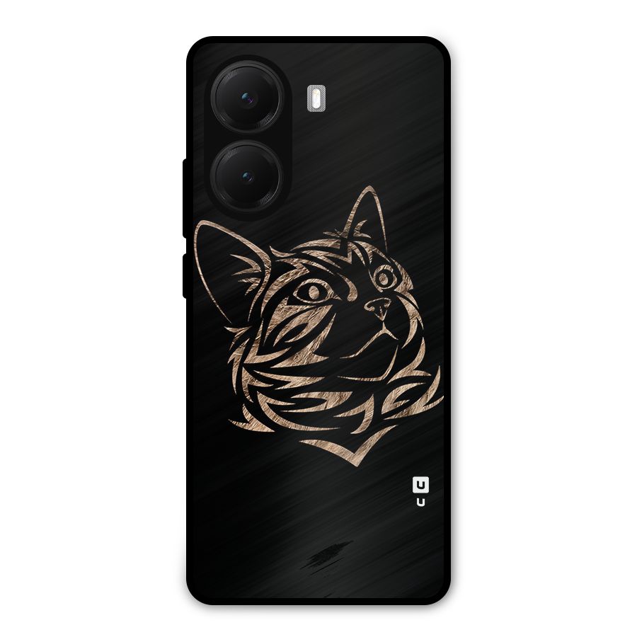Tribal Cat Metal Back Case for Poco X7 Pro