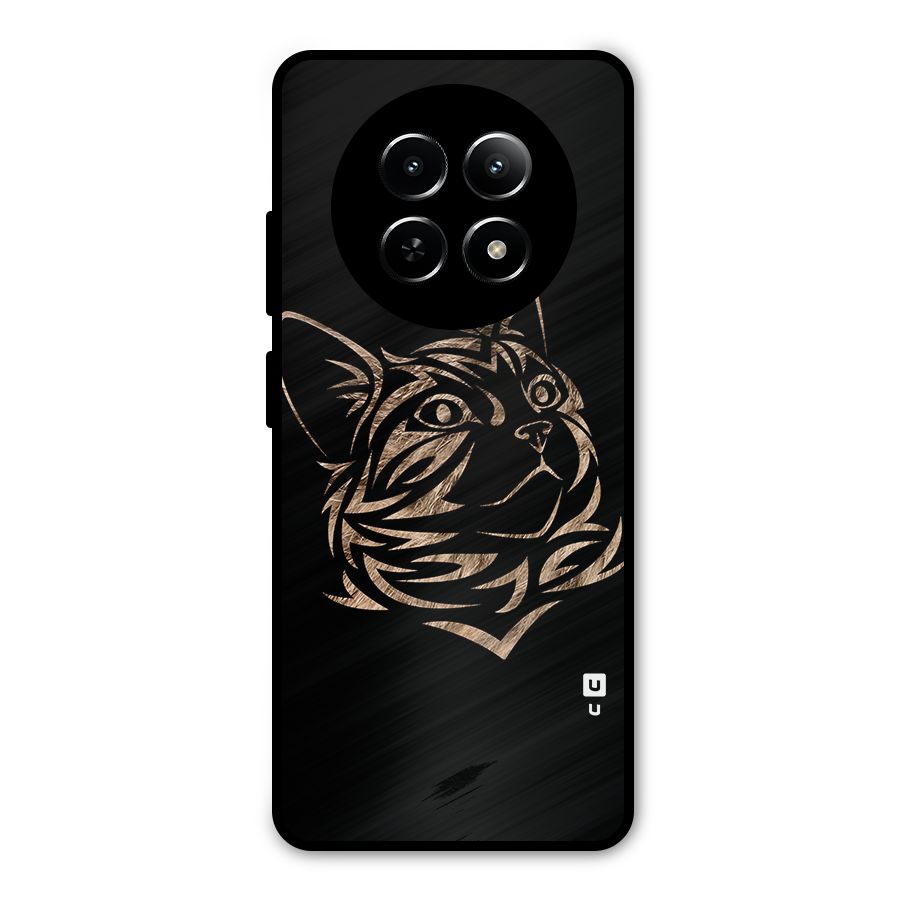 Tribal Cat Metal Back Case for Realme 12 5G