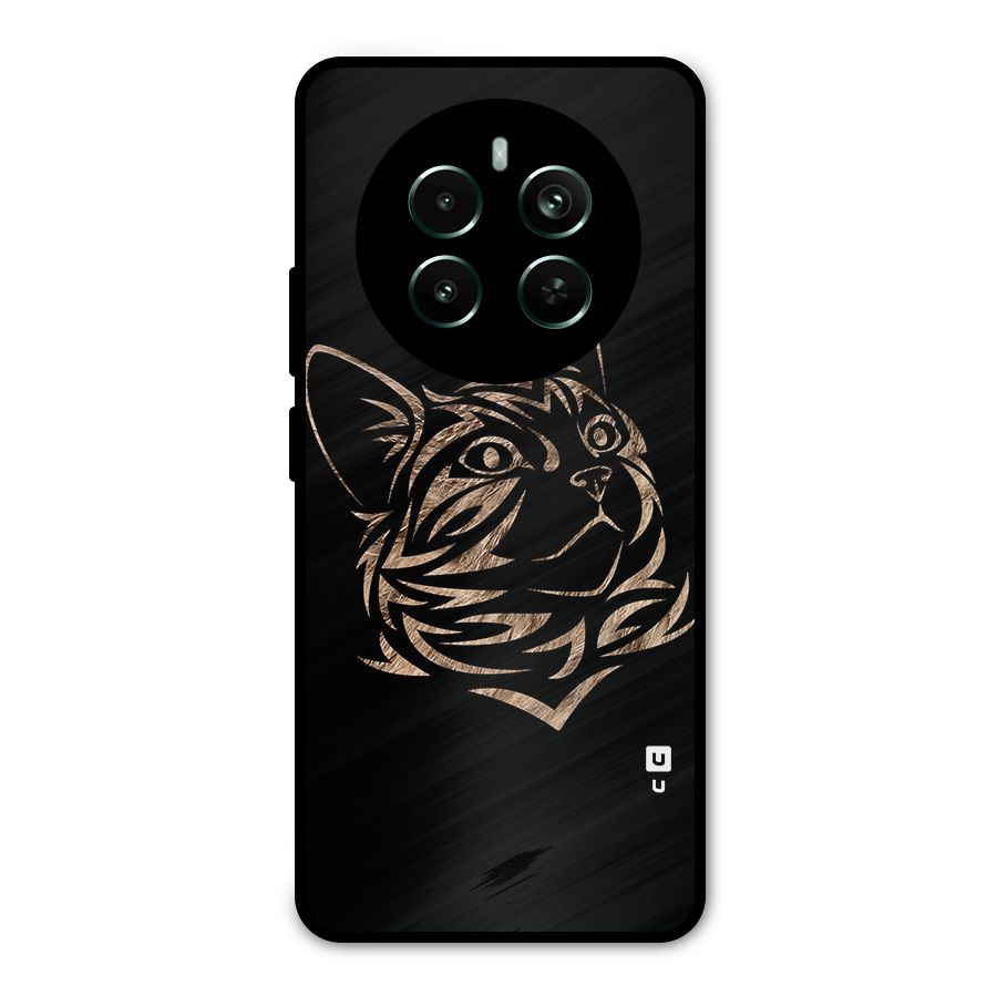 Tribal Cat Metal Back Case for Realme 12 Pro Plus