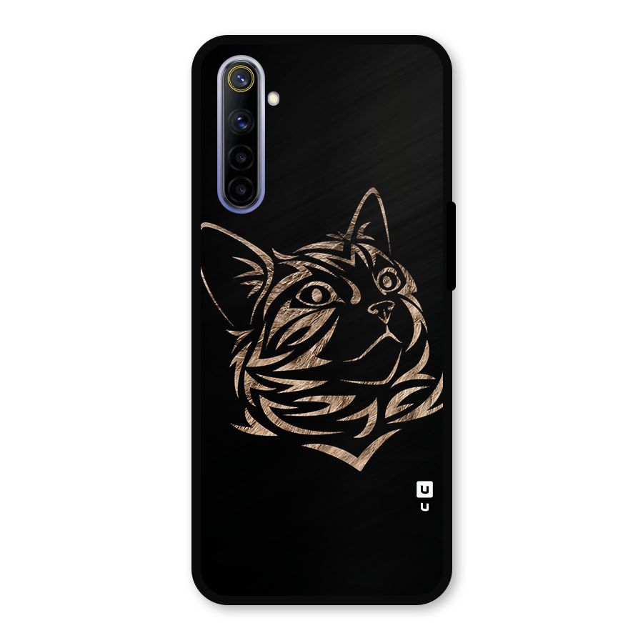 Tribal Cat Metal Back Case for Realme 6