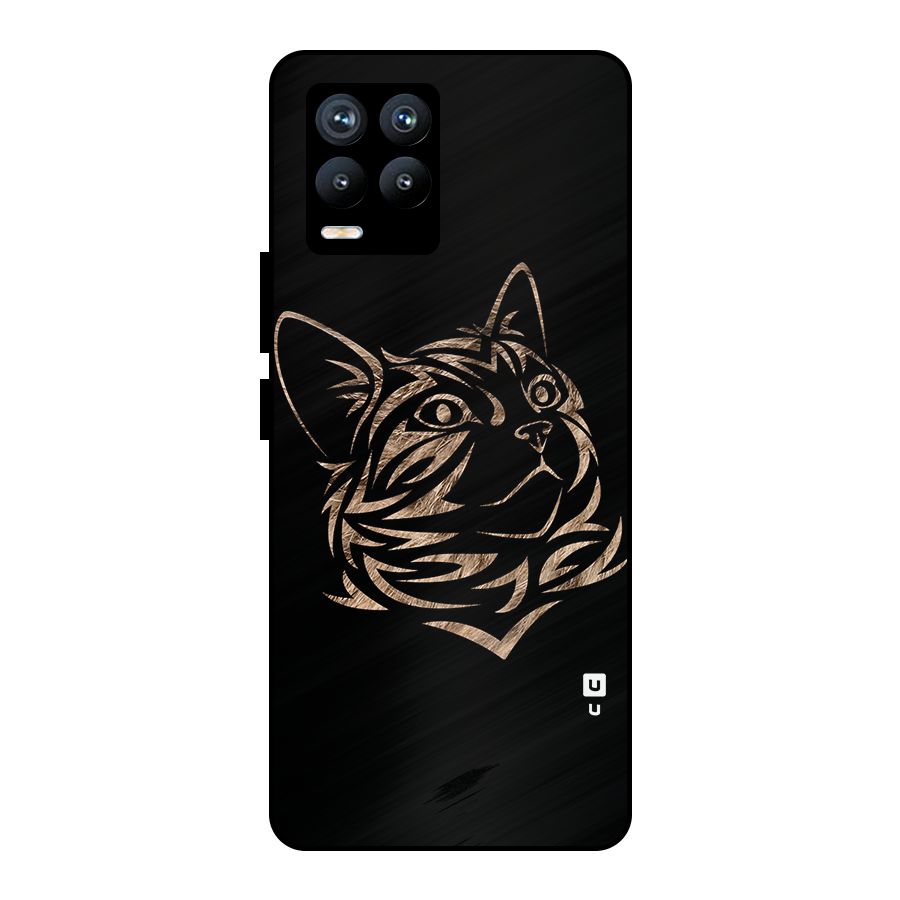Tribal Cat Metal Back Case for Realme 8 Pro