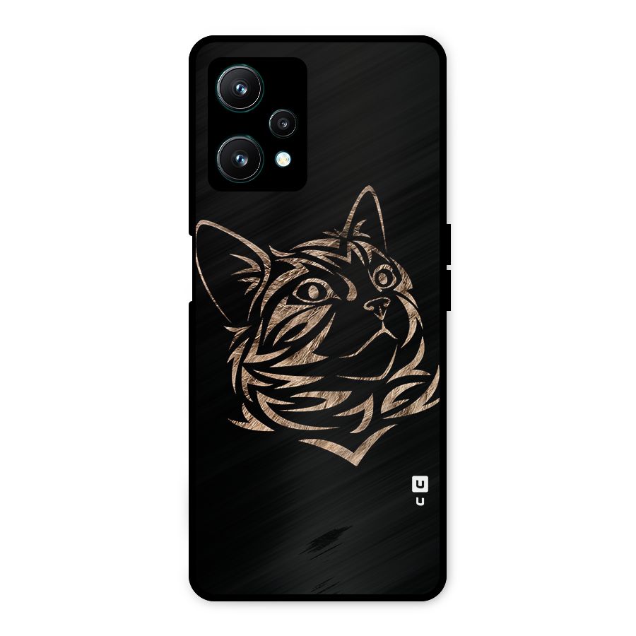 Tribal Cat Metal Back Case for Realme 9 Pro 5G