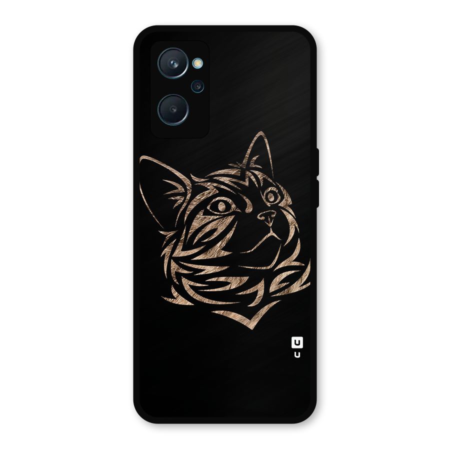 Tribal Cat Metal Back Case for Realme 9i