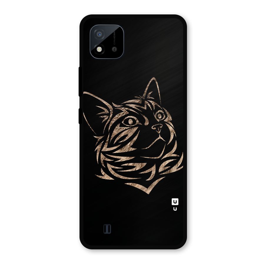 Tribal Cat Metal Back Case for Realme C11 2021