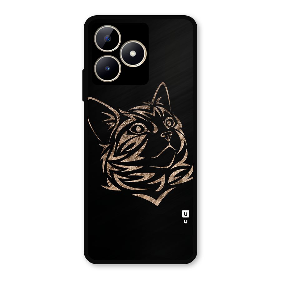 Tribal Cat Metal Back Case for Realme C53