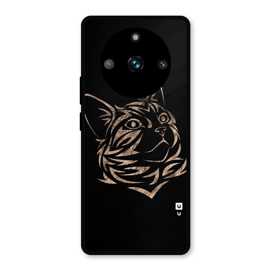 Tribal Cat Metal Back Case for Realme Narzo 60 Pro
