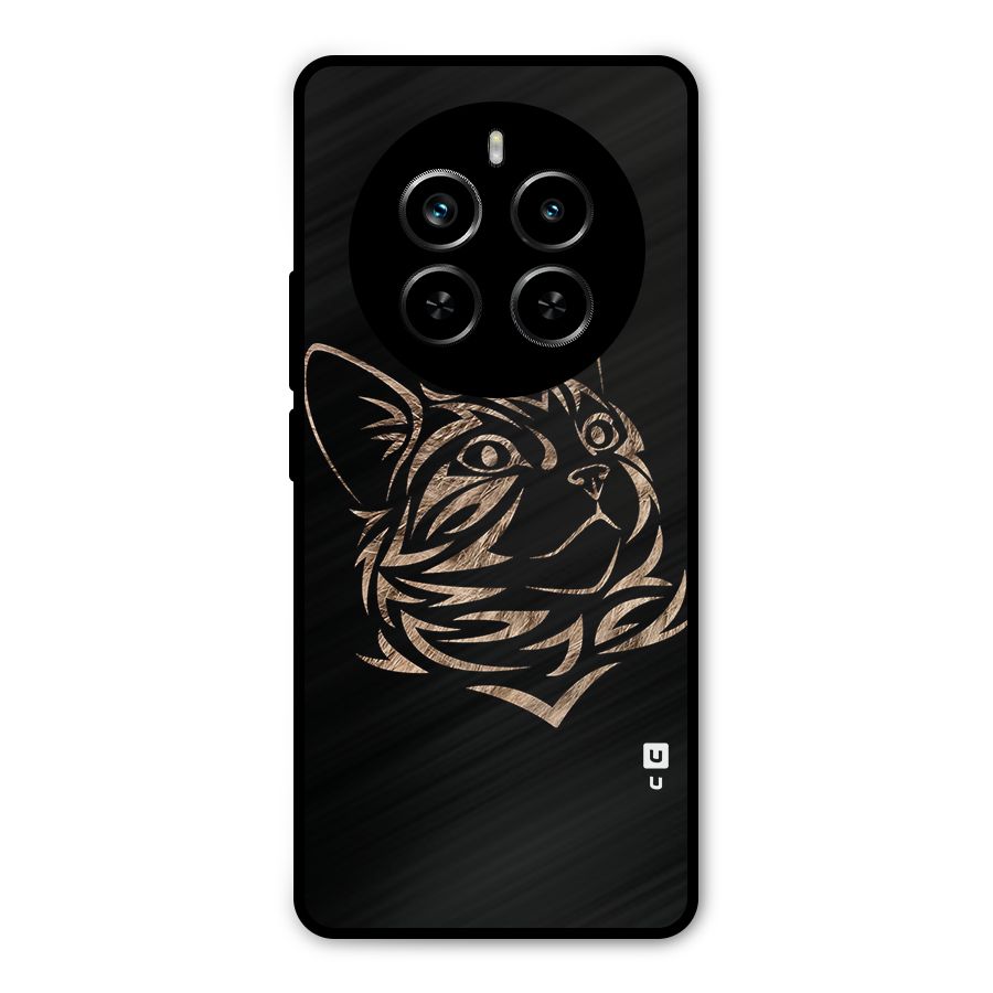 Tribal Cat Metal Back Case for Realme P1 Pro
