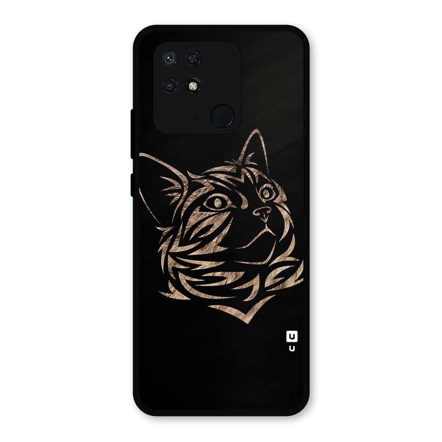 Tribal Cat Metal Back Case for Redmi 10