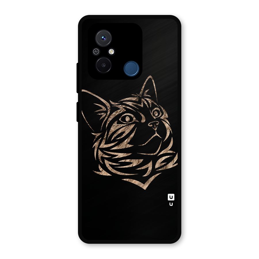 Tribal Cat Metal Back Case for Redmi 12C