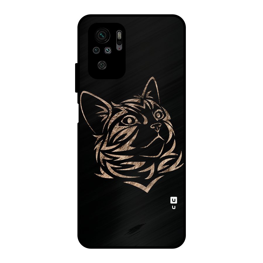 Tribal Cat Metal Back Case for Redmi Note 10S