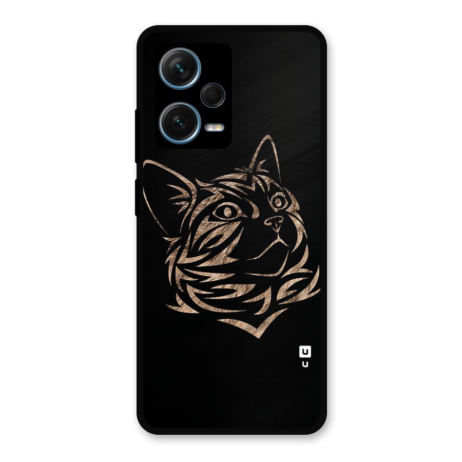 Tribal Cat Metal Back Case for Redmi Note 12 Pro Plus 5G