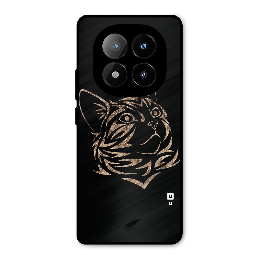 Tribal Cat Metal Back Case for Redmi Note 14 Pro Plus 5G