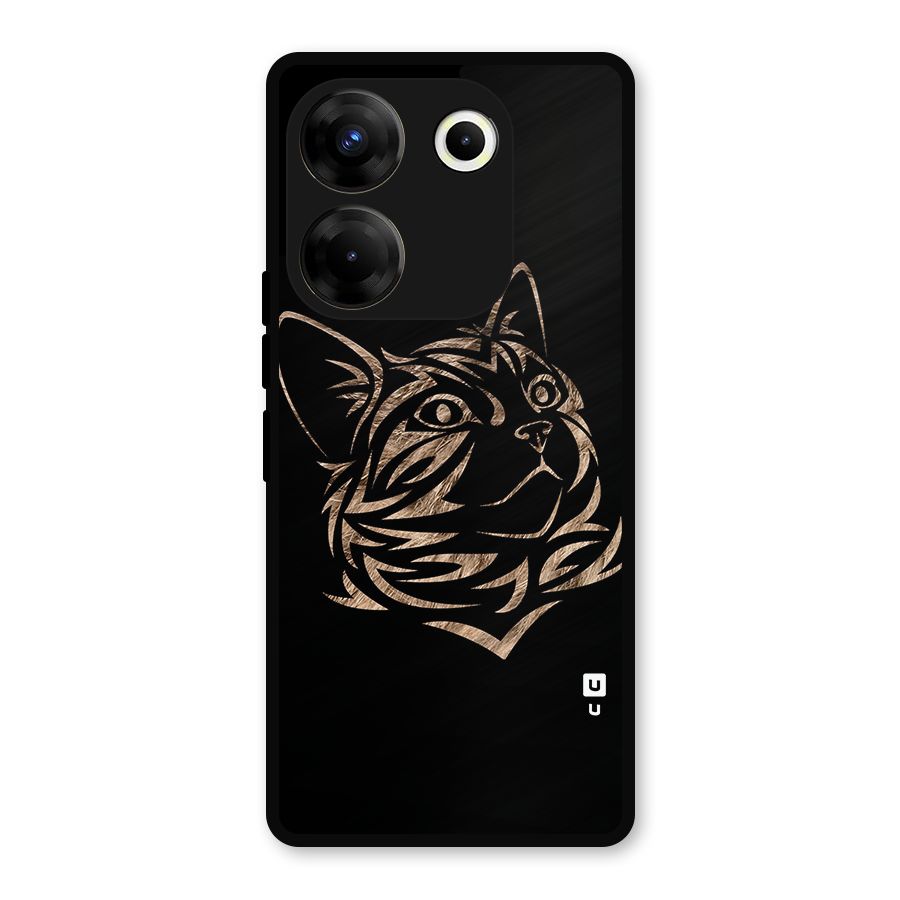 Tribal Cat Metal Back Case for Tecno Camon 20