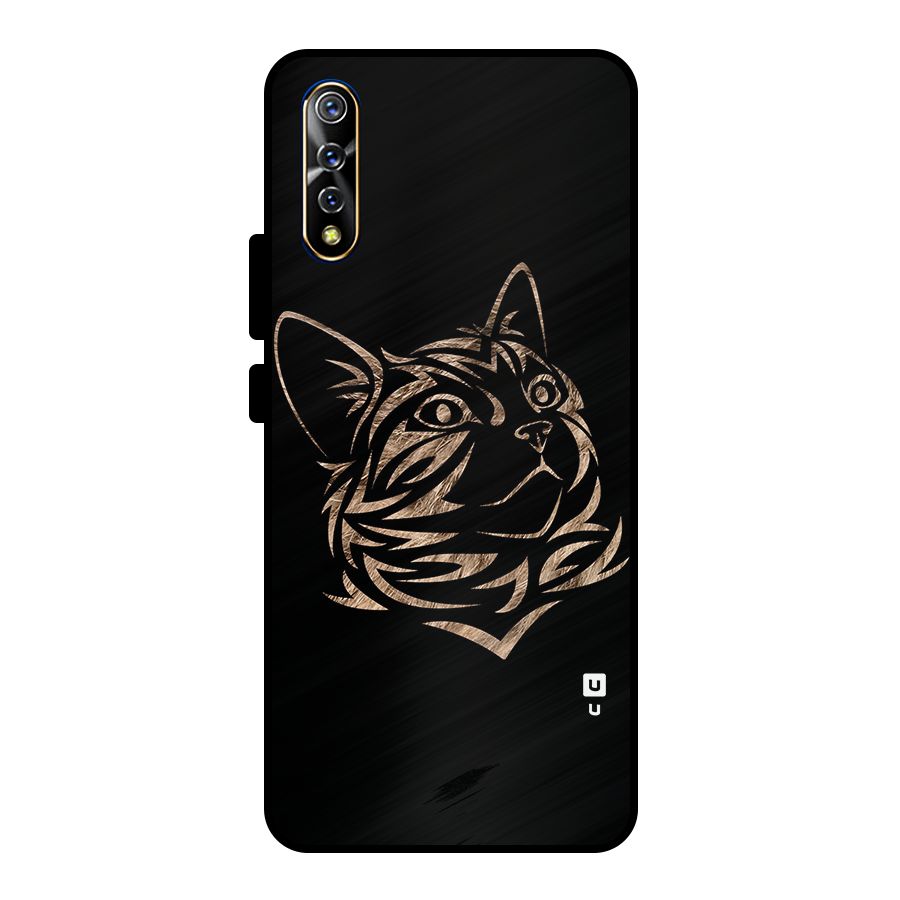 Tribal Cat Metal Back Case for Vivo S1