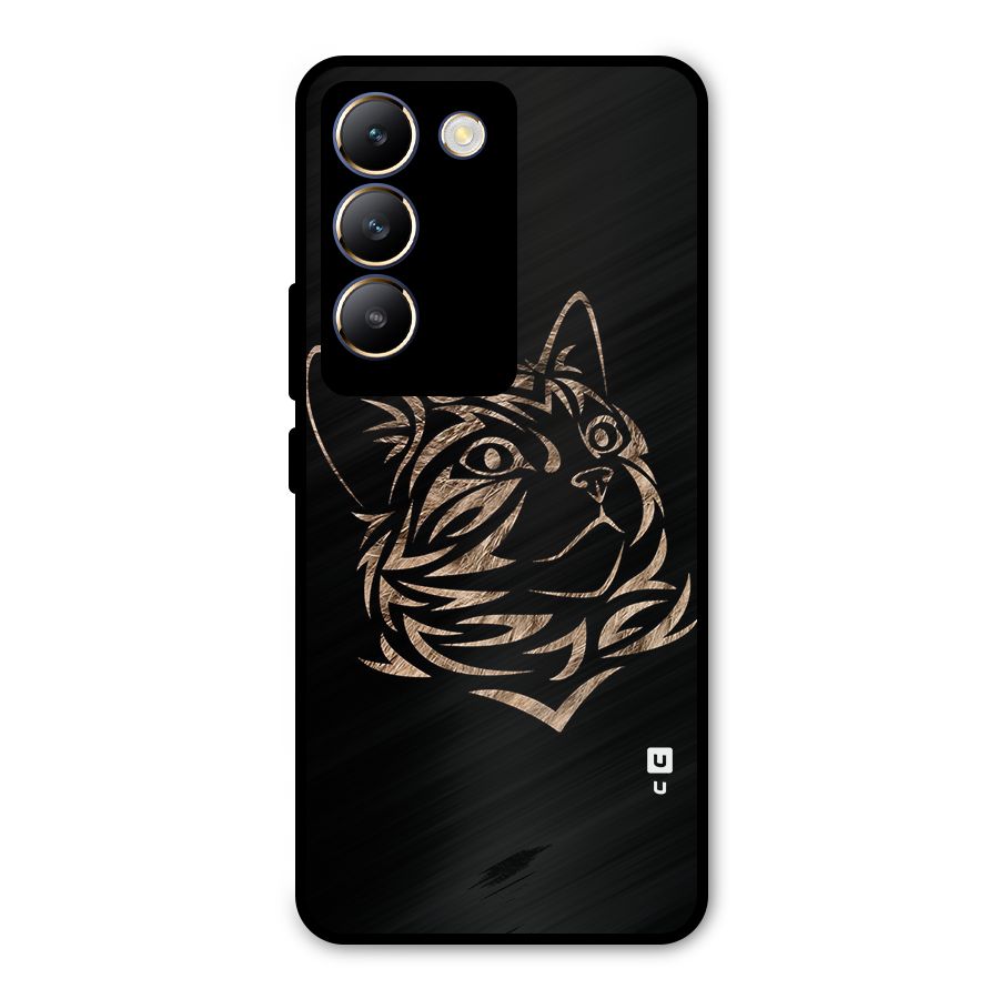 Tribal Cat Metal Back Case for Vivo T3 5G