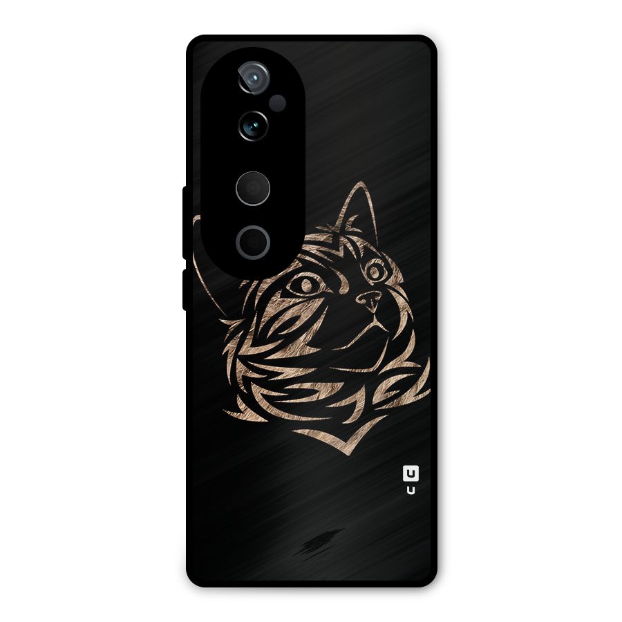 Tribal Cat Metal Back Case for Vivo T3 Ultra