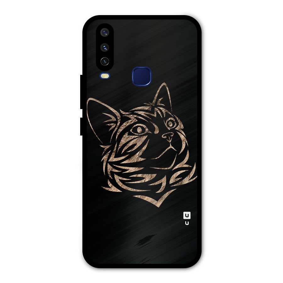 Tribal Cat Metal Back Case for Vivo V17