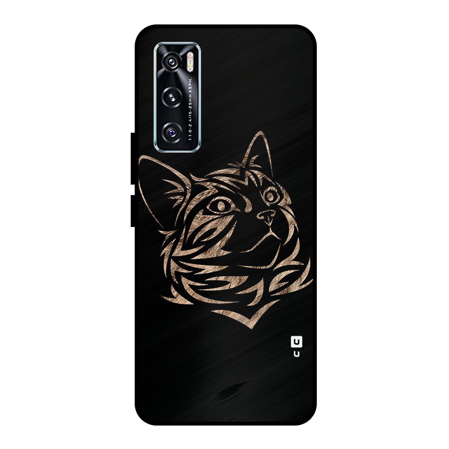 Tribal Cat Metal Back Case for Vivo V20 SE