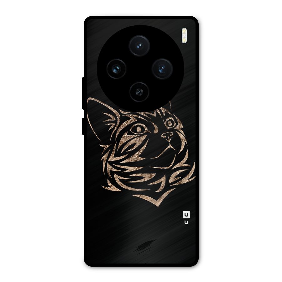 Tribal Cat Metal Back Case for Vivo X100