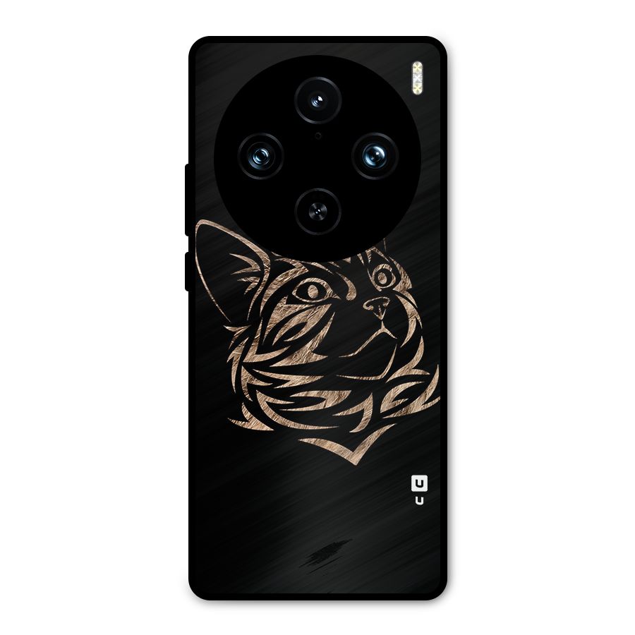 Tribal Cat Metal Back Case for Vivo X100 Pro
