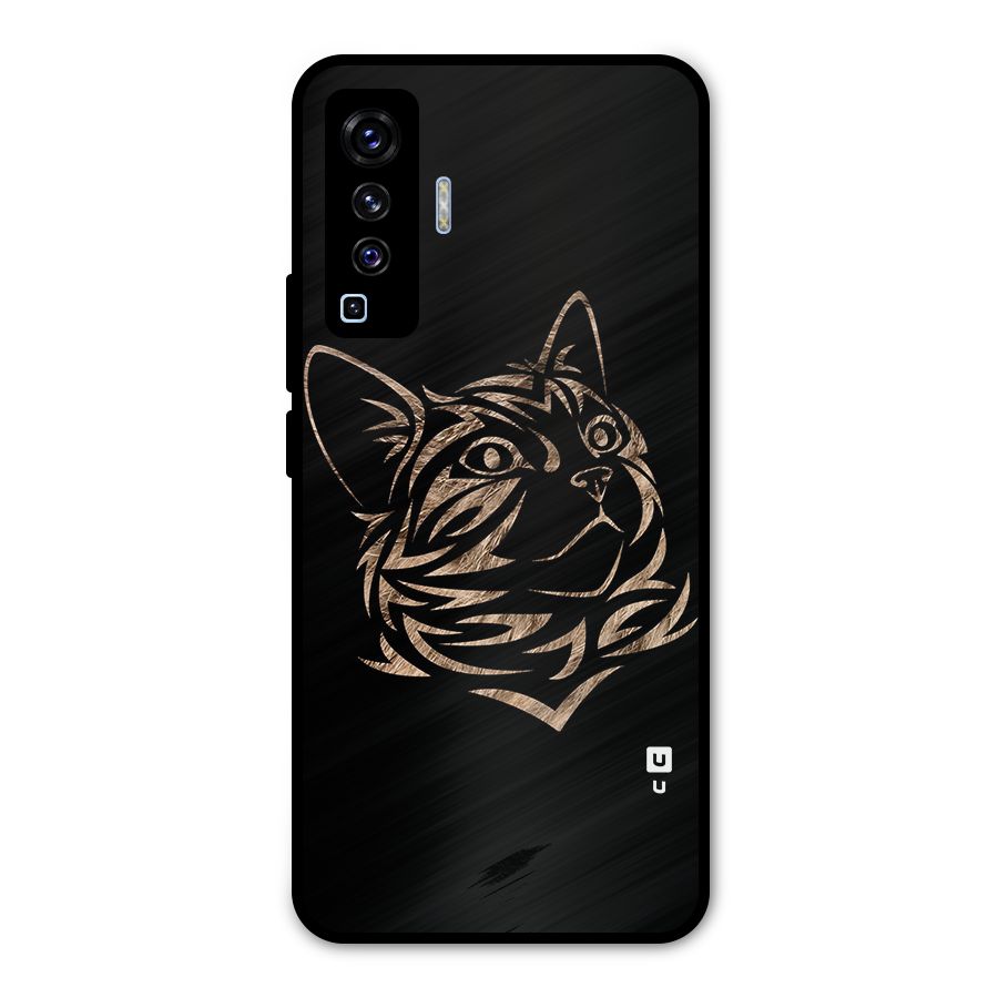 Tribal Cat Metal Back Case for Vivo X50