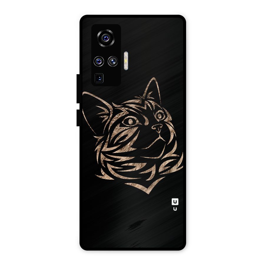 Tribal Cat Metal Back Case for Vivo X50 Pro