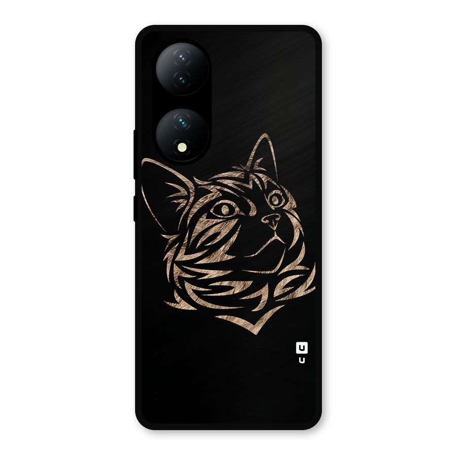 Tribal Cat Metal Back Case for Vivo Y100