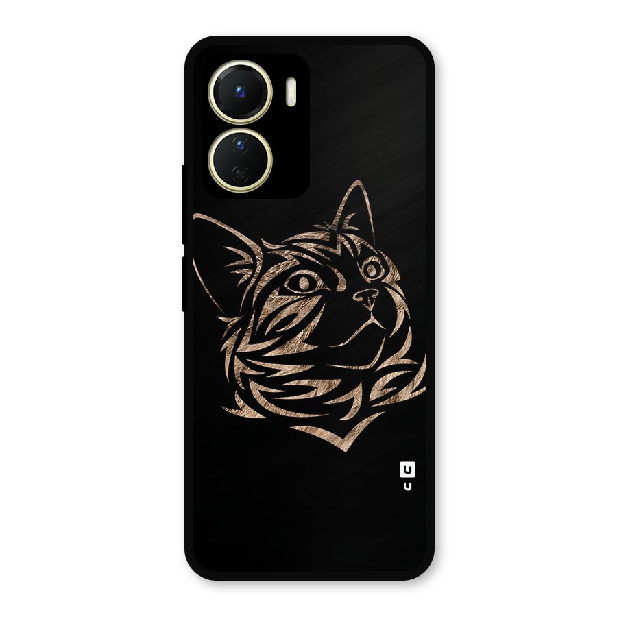 Tribal Cat Metal Back Case for Vivo Y16