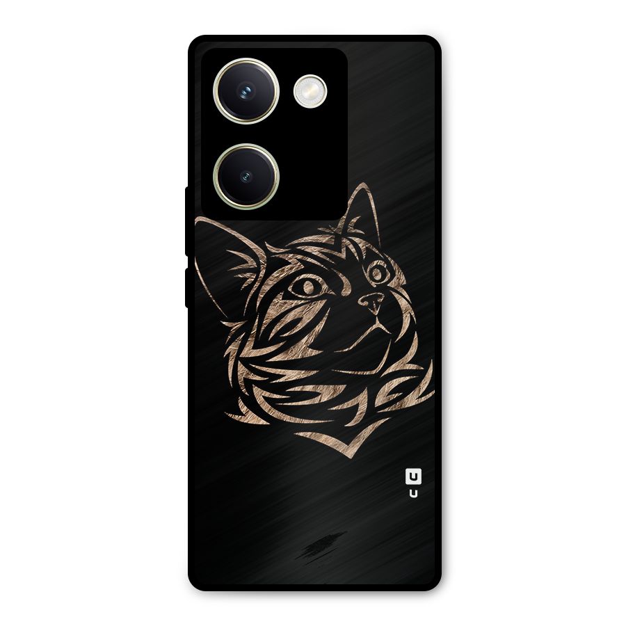 Tribal Cat Metal Back Case for Vivo Y200 Pro
