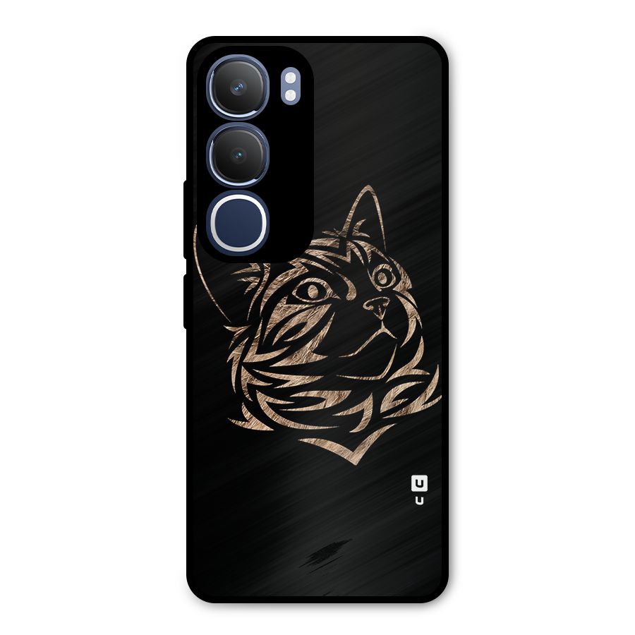 Tribal Cat Metal Back Case for Vivo Y29