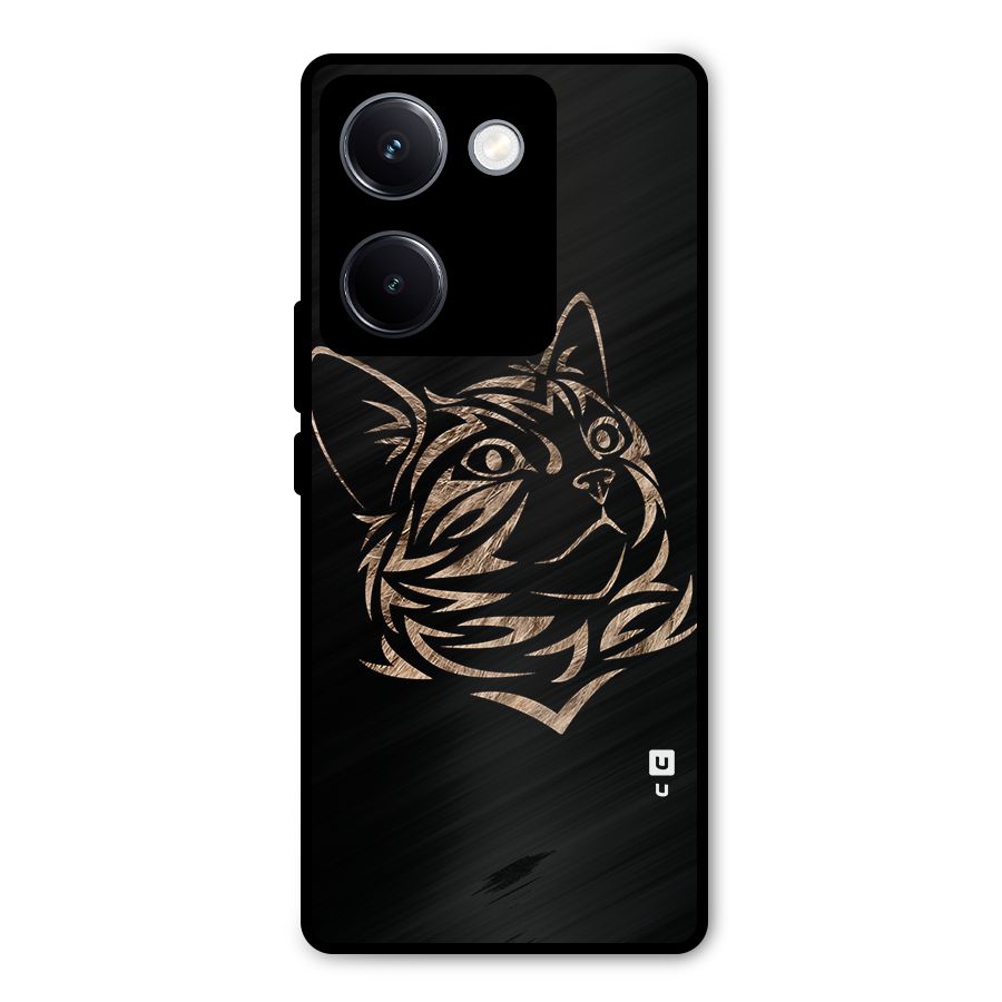 Tribal Cat Metal Back Case for Vivo Y300 Plus