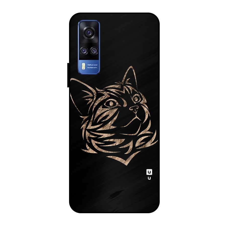 Tribal Cat Metal Back Case for Vivo Y51