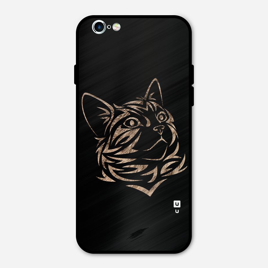 Tribal Cat Metal Back Case for iPhone 6 6s