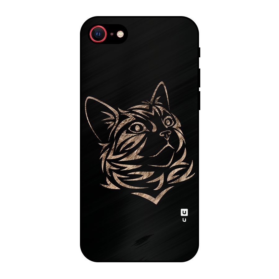 Tribal Cat Metal Back Case for iPhone 7