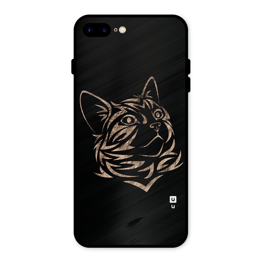 Tribal Cat Metal Back Case for iPhone 7 Plus